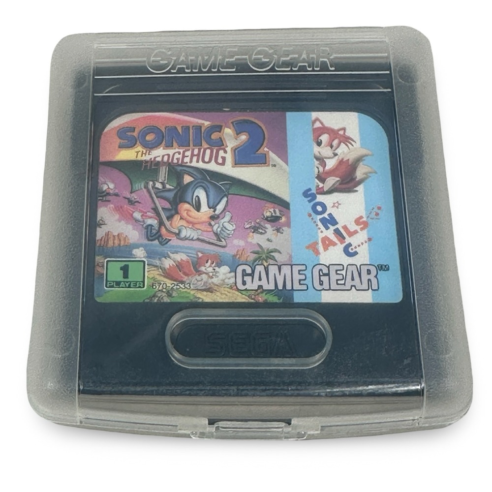 Sonic the Hedgehog 2 Sega Game Gear 1992 Video Game Cartridge With Case 670-2533